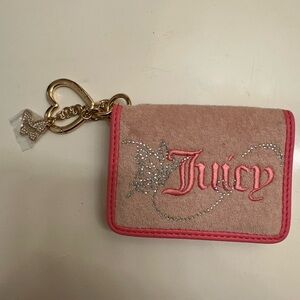 Juicy Couture Pink and Gold Card Holder